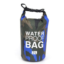 Load image into Gallery viewer, PVC Waterproof Dry Bag 5L 10L 20L 30L Camo Outdoor Diving Foldable Man Women Beach Swimming Bag Rafting River Ocean backpack
