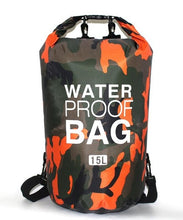 Load image into Gallery viewer, PVC Waterproof Dry Bag 5L 10L 20L 30L Camo Outdoor Diving Foldable Man Women Beach Swimming Bag Rafting River Ocean backpack
