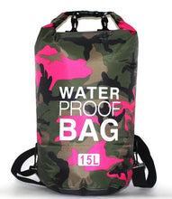 Load image into Gallery viewer, PVC Waterproof Dry Bag 5L 10L 20L 30L Camo Outdoor Diving Foldable Man Women Beach Swimming Bag Rafting River Ocean backpack
