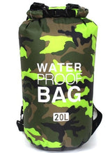 Load image into Gallery viewer, PVC Waterproof Dry Bag 5L 10L 20L 30L Camo Outdoor Diving Foldable Man Women Beach Swimming Bag Rafting River Ocean backpack
