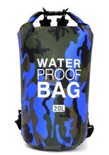 Load image into Gallery viewer, PVC Waterproof Dry Bag 5L 10L 20L 30L Camo Outdoor Diving Foldable Man Women Beach Swimming Bag Rafting River Ocean backpack
