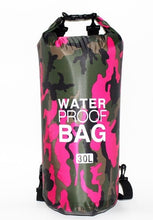 Load image into Gallery viewer, PVC Waterproof Dry Bag 5L 10L 20L 30L Camo Outdoor Diving Foldable Man Women Beach Swimming Bag Rafting River Ocean backpack
