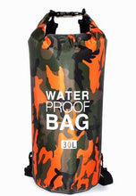 Load image into Gallery viewer, PVC Waterproof Dry Bag 5L 10L 20L 30L Camo Outdoor Diving Foldable Man Women Beach Swimming Bag Rafting River Ocean backpack
