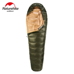 Naturehike Winter Camping Sleeping Bag Ultralight Mummy Duck Down Sleeping Bag Outdoor Hiking Keep Warm Waterproof Sleeping Bag